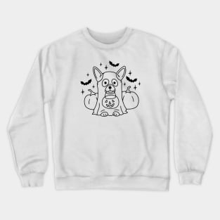 Cute Dog Ghost Crewneck Sweatshirt